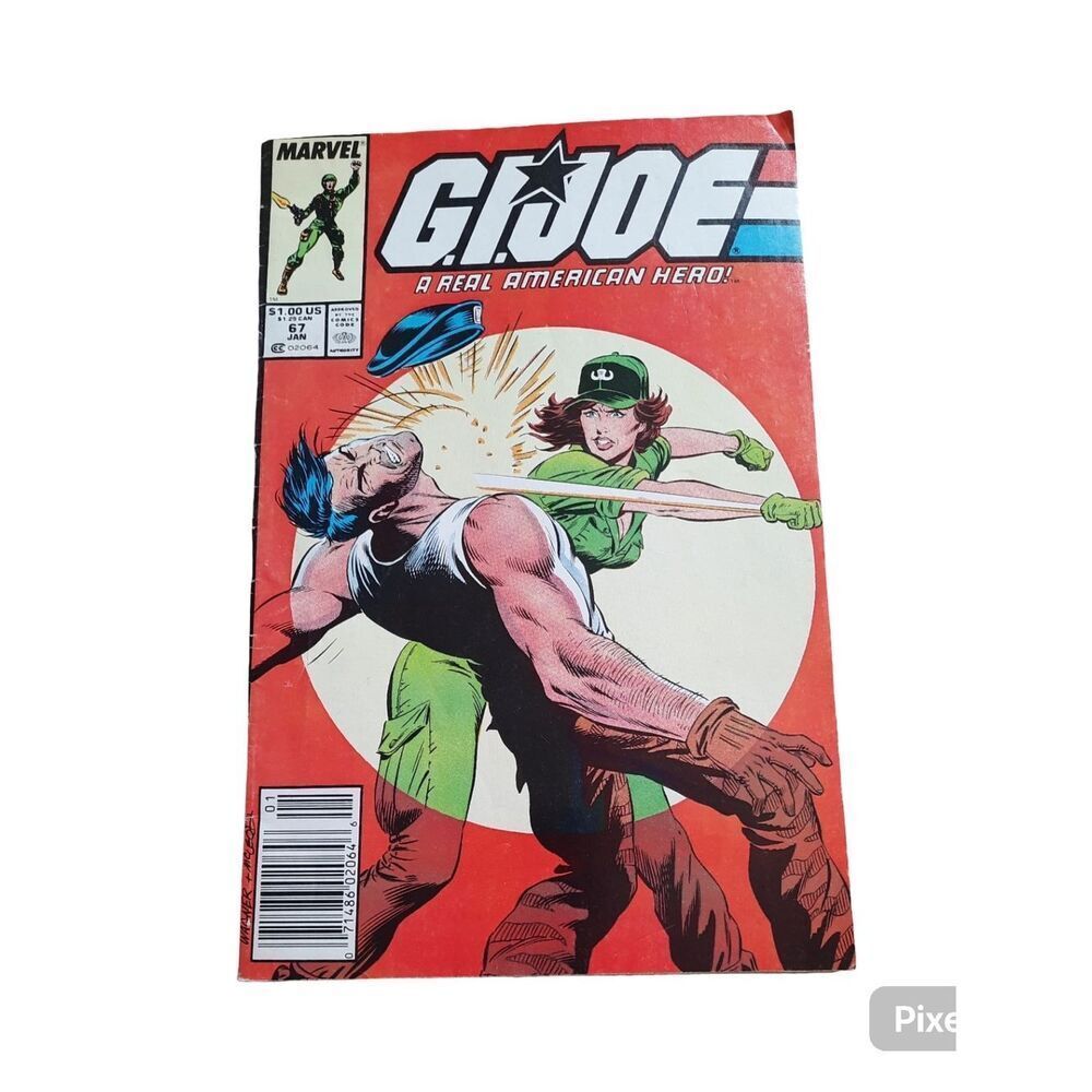 Marvel G.I. Joe Comic Cover - Red, Green & White Artwork